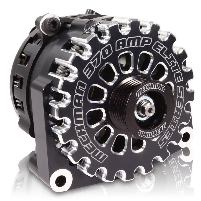 Mechman Alternators MECB8206370B E Series 370 amp Billet Alternator GM Truck