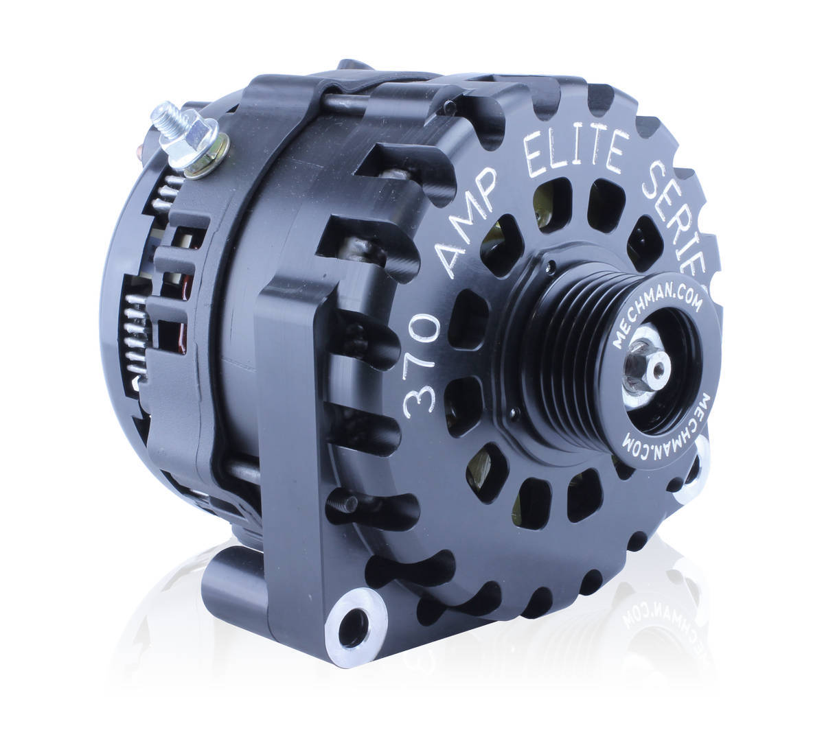 Mechman Alternators MECB8302370B E Series 370 amp Billet Alternator GM Truck