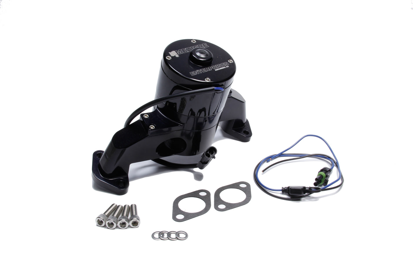 Meziere MEZWP100SHD BBC Billet HD Electric Water Pump Black