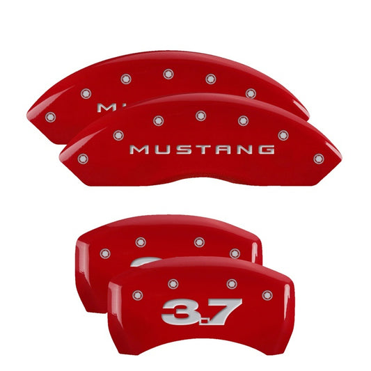 Mgp Caliper Cover MGP10198SM37RD 10-14 Mustang Base Caliper Covers Red