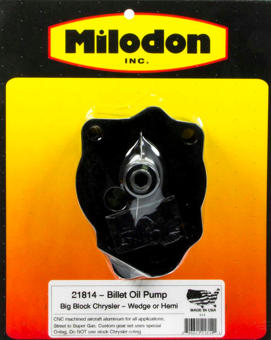 Milodon MIL21814 Billet Aluminum H/V Oil Pump - BBM