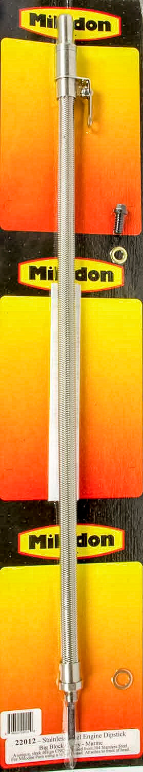 Milodon MIL22012 BBC S/S Engine Dipstick - Marine