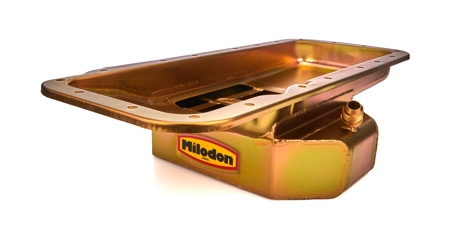 Milodon MIL31581 BBM R/R 7qt Oil Pan w/External Pick-Up