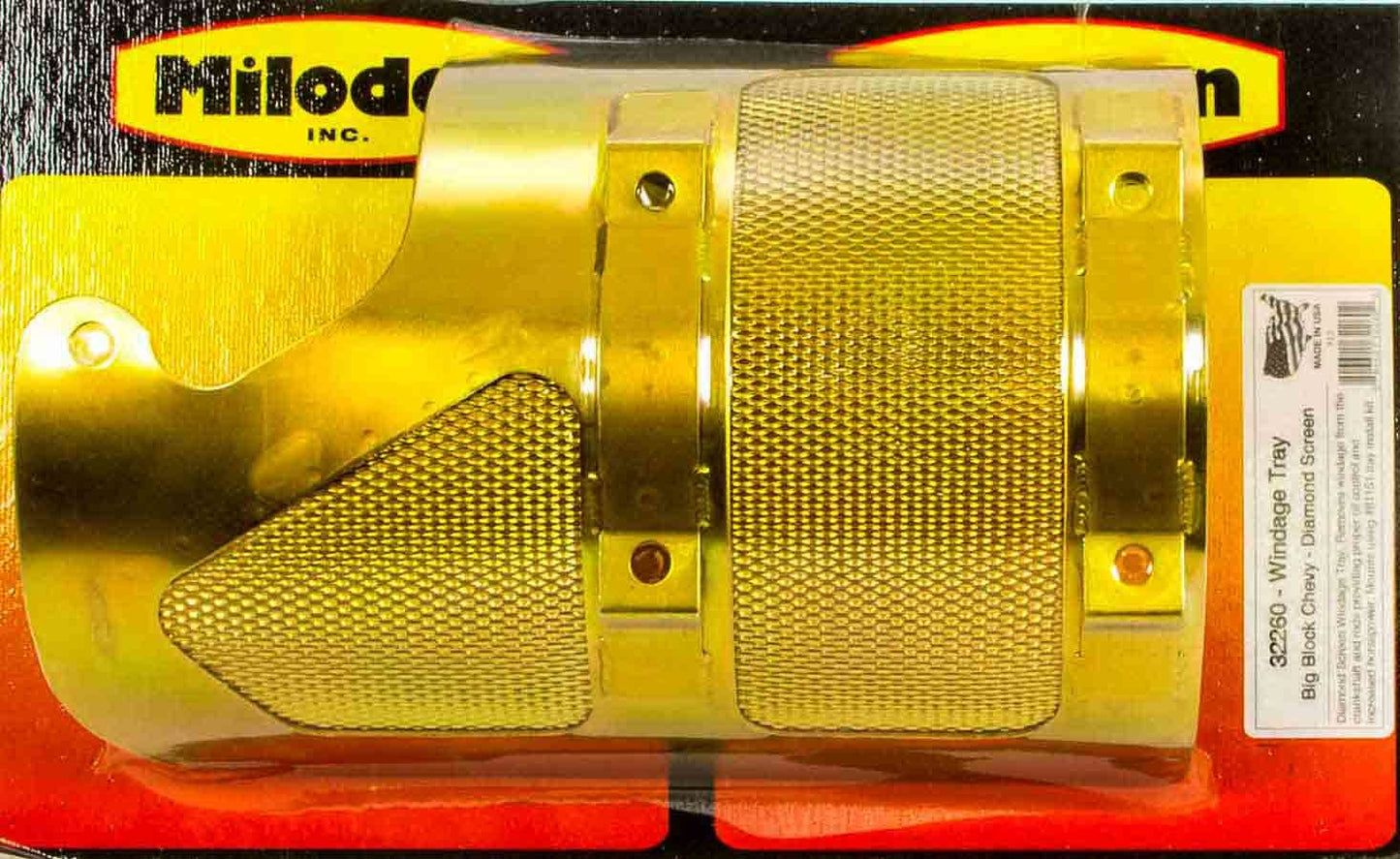 Milodon MIL32260 BBC Diamond Screen Tray