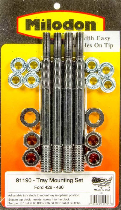 Milodon MIL81190 BBF Windage Tray Installation Kit