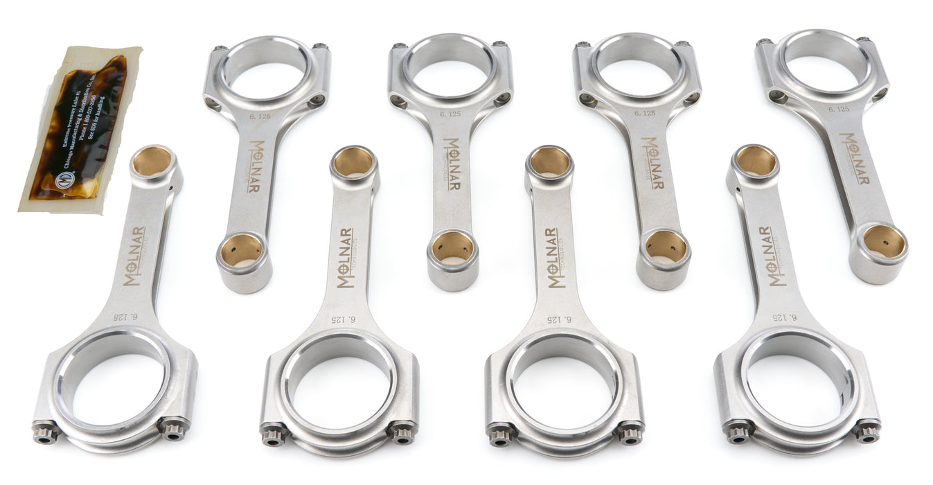 Molnar Technologies MLTCH6125NLB8-A 6.125 H-Beam Rod Set SBC