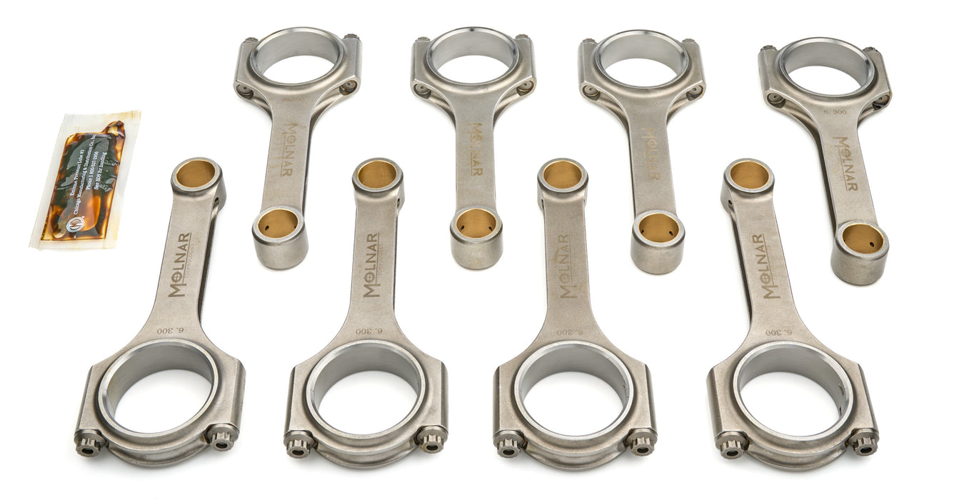 Molnar Technologies MLTCH6300NLB8-A 6.300 H-Beam Rod Set SBC