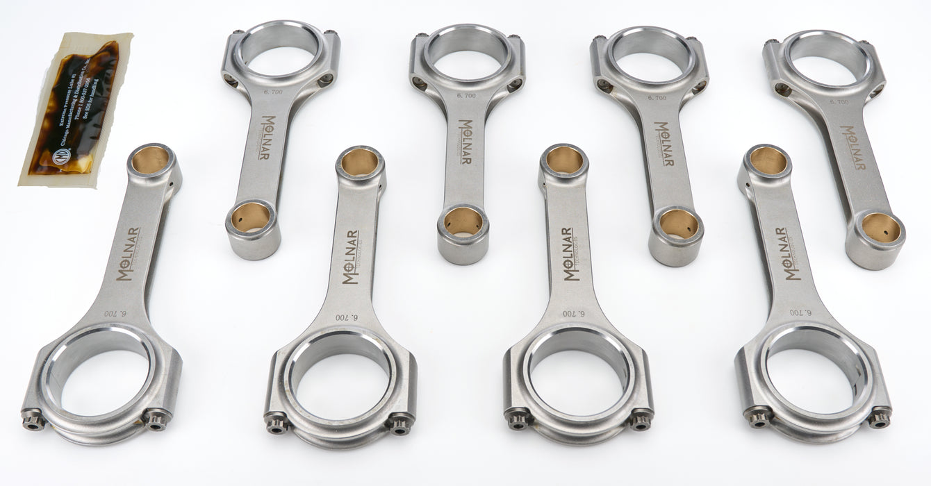 Molnar Technologies MLTCH6700VTB-T8-A 6.700 H-Beam Rod Set BBC Power Adder Series