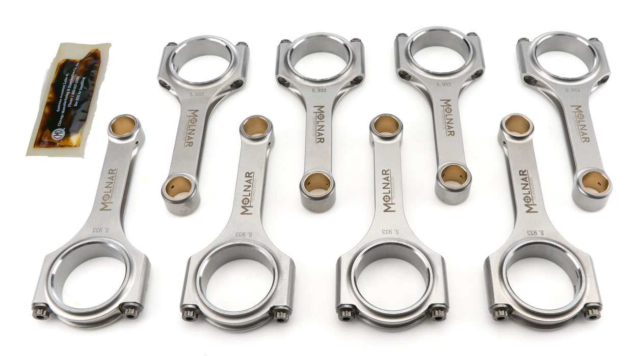 Molnar Technologies MLTFH5933RFB-T8-A 5.933 H-Beam Rod Set Ford 4.6L Mod Motor