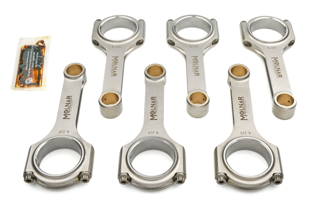 Molnar Technologies MLTFH6210AKPB-T6-A 6.210 H-Beam Rod Set Ford Inline 6-Cyl.