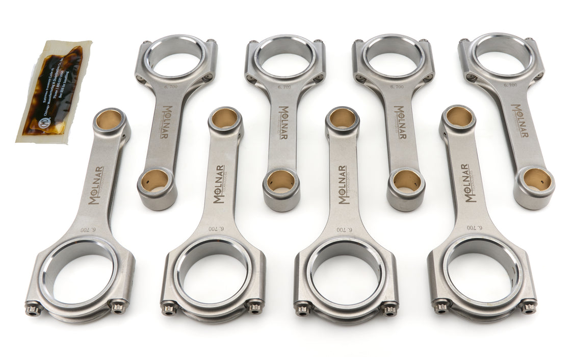 Molnar Technologies MLTFH6700VTB8-A 6.700 H-Beam Rod Set BBF 460 w/2.200 Pin Dia.