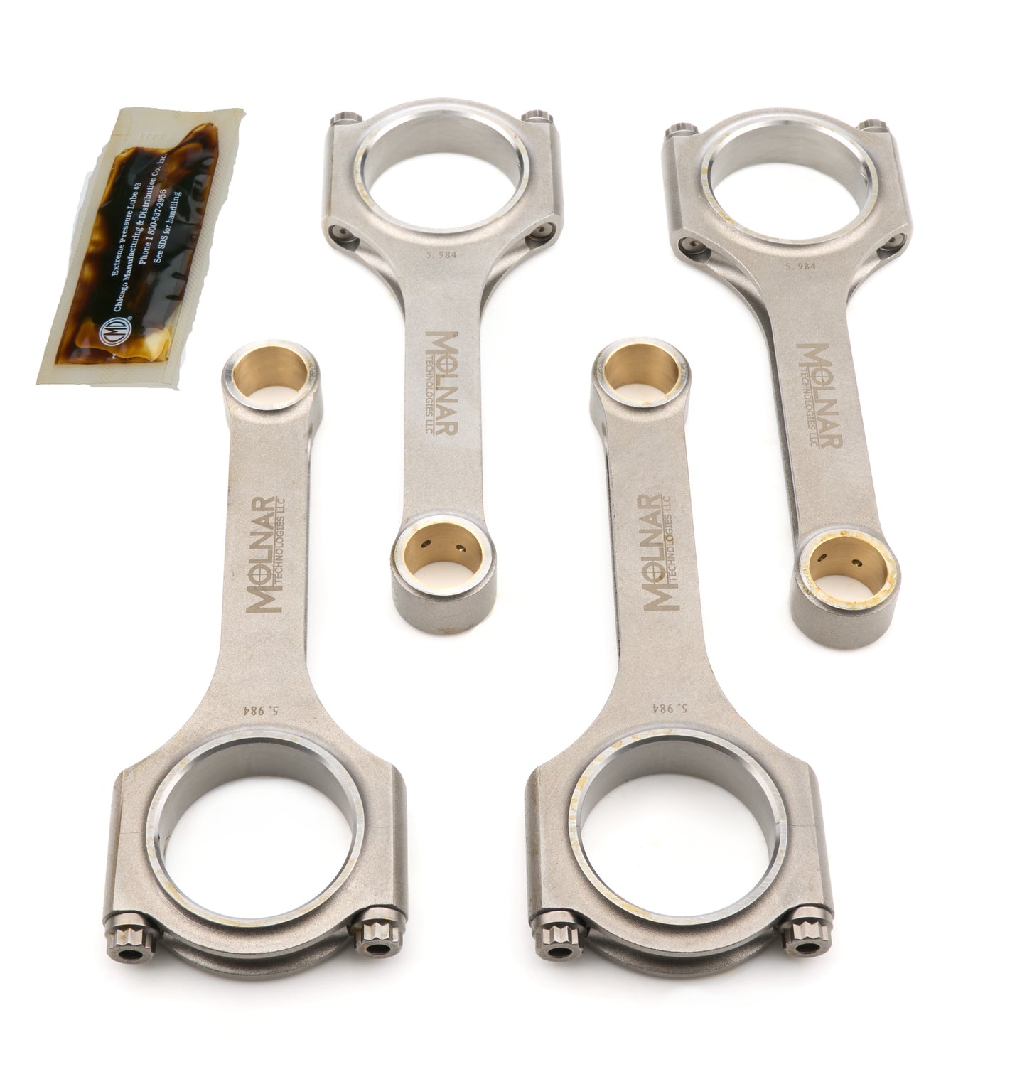 Molnar Technologies MLTHH5984FFB4-A 5.984 H-Beam Rod Set Honda K24 Turbo