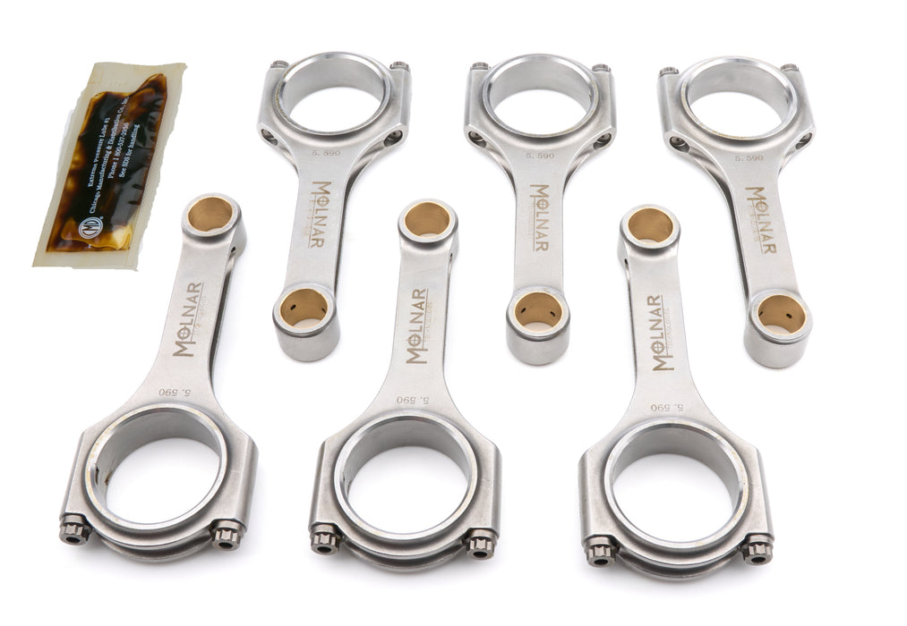 Molnar Technologies MLTTH5590MFB-T6-A 5.590 H-Beam Rod Set Toyota 2JZ-GTE Turbo