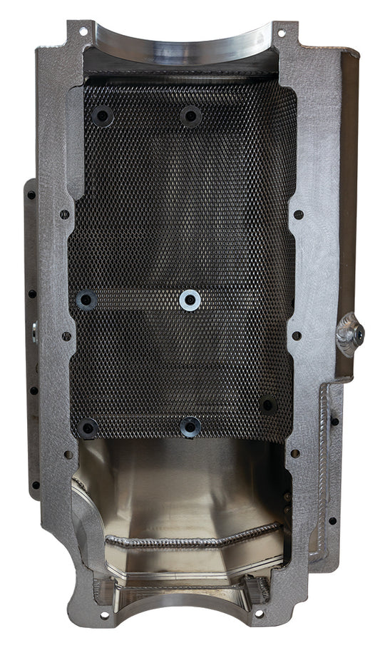 Moroso MOR20376 BBC 2pc. Billet Rail Oil Pan