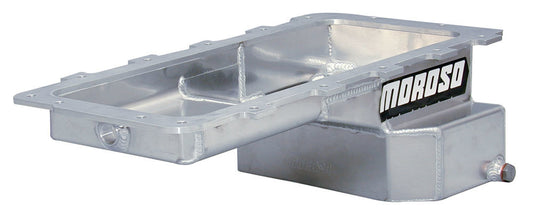 Moroso MOR20555 Ford 4.6/5.4L Fab. Alum. Oil Pan w/Kick-Out Sump