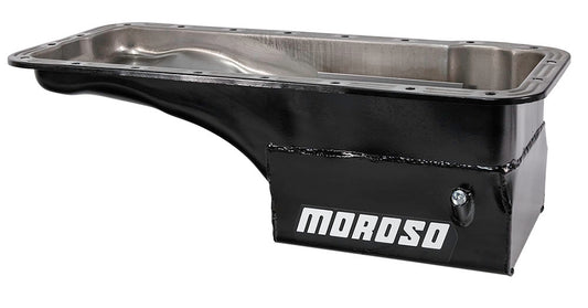 Moroso MOR20609 Ford FE S/S Oil Pan - 7qt. Front Sump