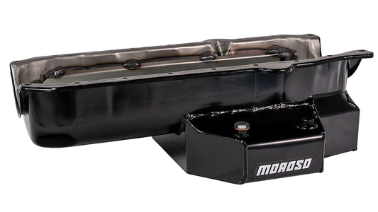 Moroso MOR21315 SBC C/T Oil Pan - RH Dipstick