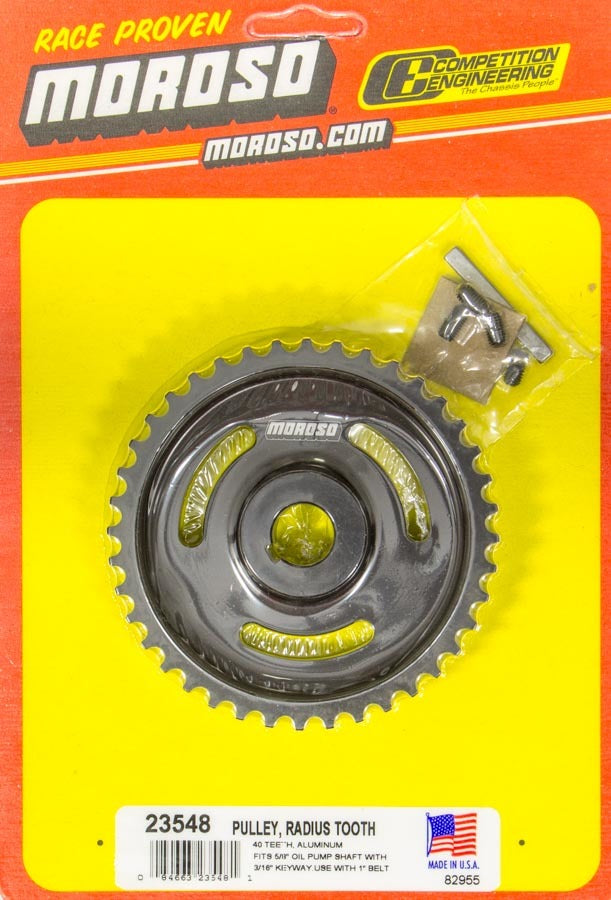 Moroso MOR23548 Dry Sump Pump Pulley 40T- Radius Tooth