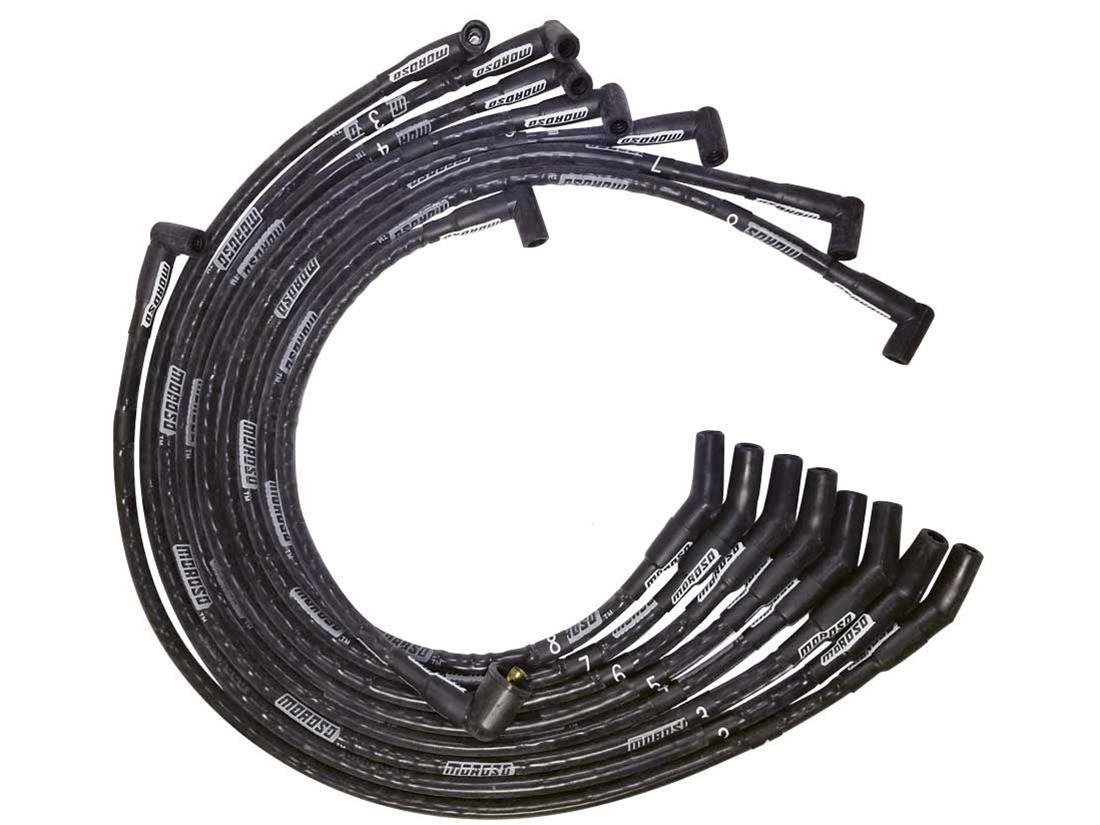 Moroso MOR51574 Ultra Plug Wire Set BBF Black