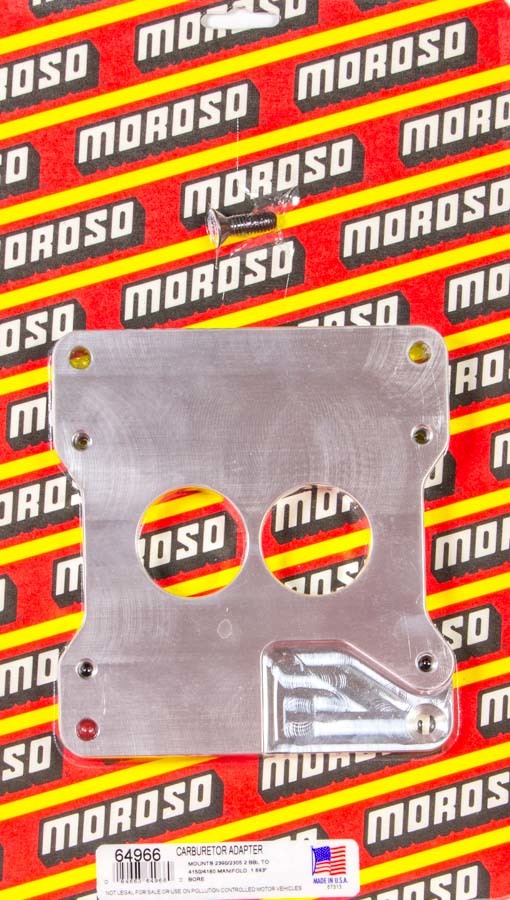 Moroso MOR64966 2 To 4bbl Carb Adapter