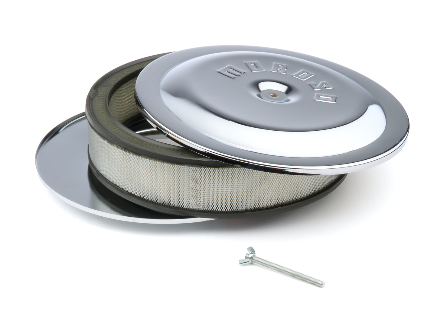 Moroso MOR65945 14in Chrome Air Cleaner 3in Filter