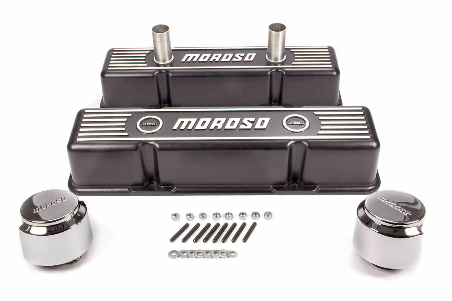 Moroso MOR68371 SB Chevy Blk Alum. V. Cv