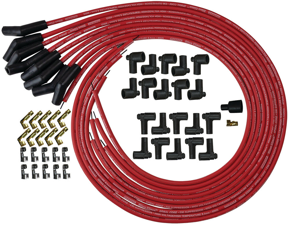 Moroso MOR73214 Blue Max Ignition Wire Set - Red