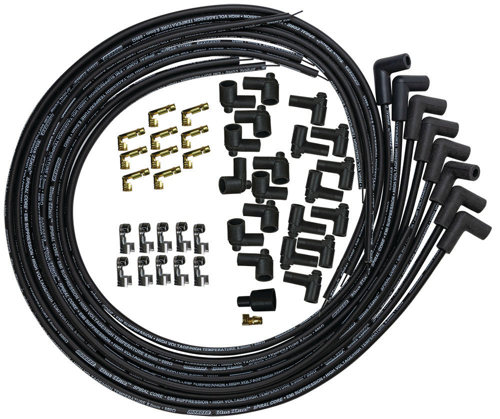 Moroso MOR73231 Blue Max Ignition Wire Set - Black