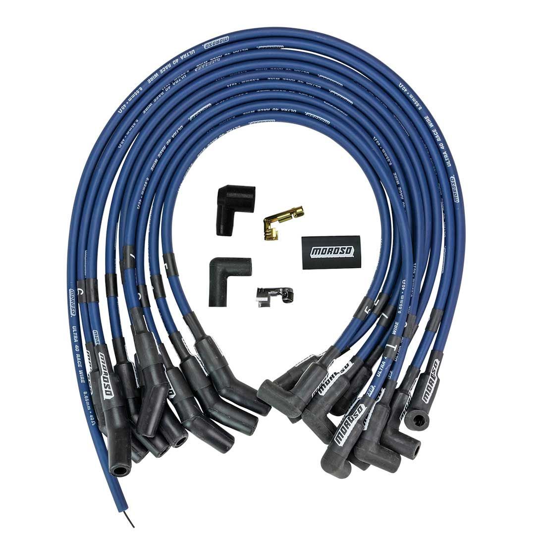 Moroso MOR73674 Ultra 40 Plug Wire Set Ford 429-460 Blue