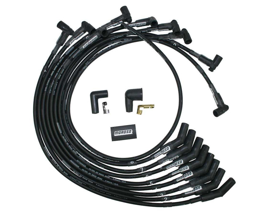 Moroso MOR73717 Ultra 40 Plug Wire Set Ford 460 HEI Black
