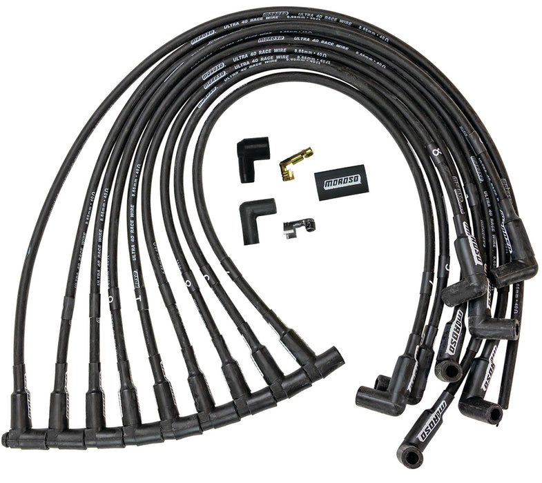 Moroso MOR73728 Ultra 40 Plug Wire Set BBC 135Deg