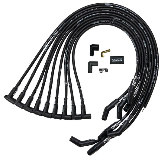 Moroso MOR73729 Ultra 40 Spark Plug Wire Set - BBC HEI 135-Deg