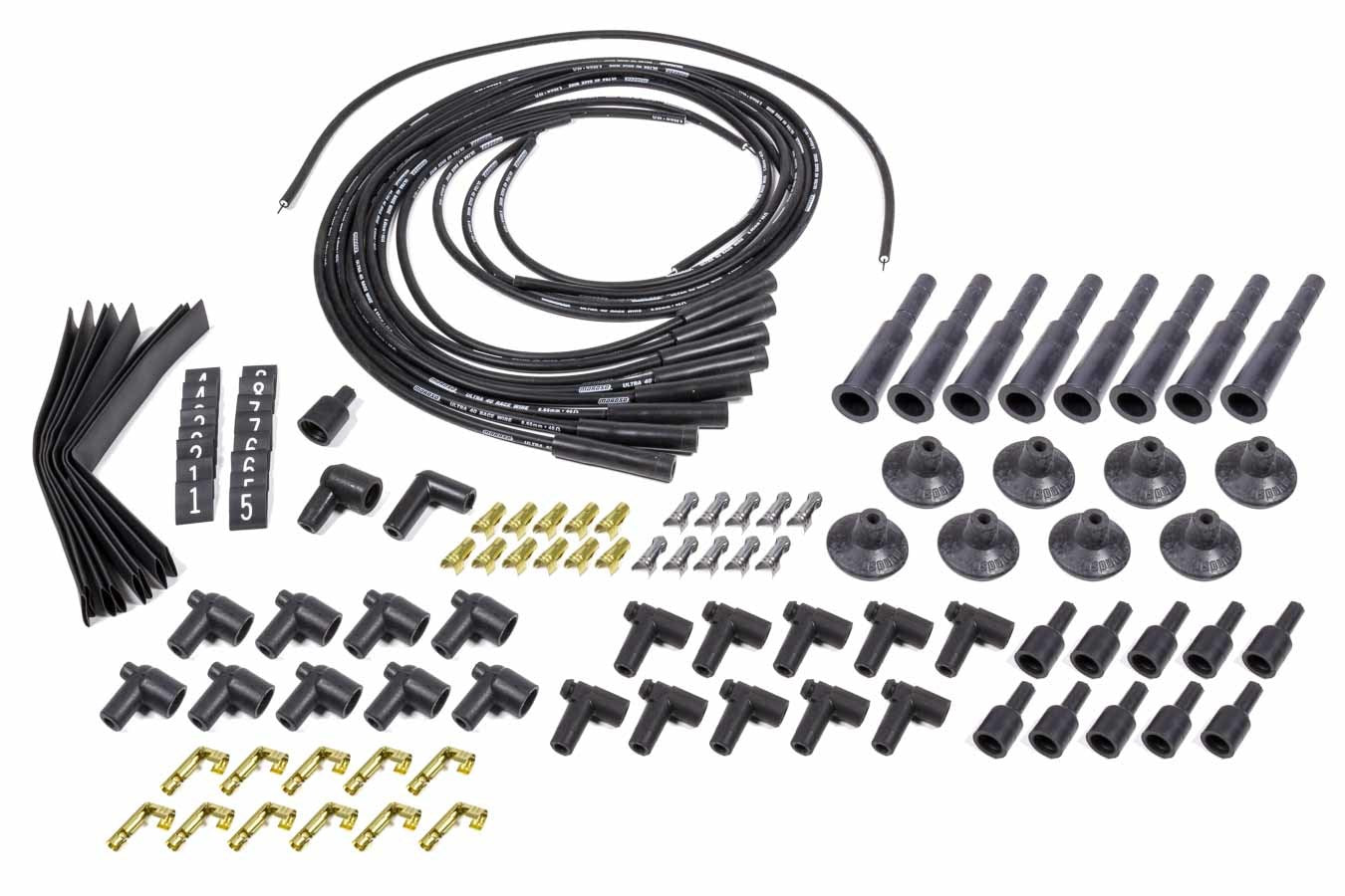 Moroso MOR73841 Ultra 40 Plug Wire Set Hemi Style Black