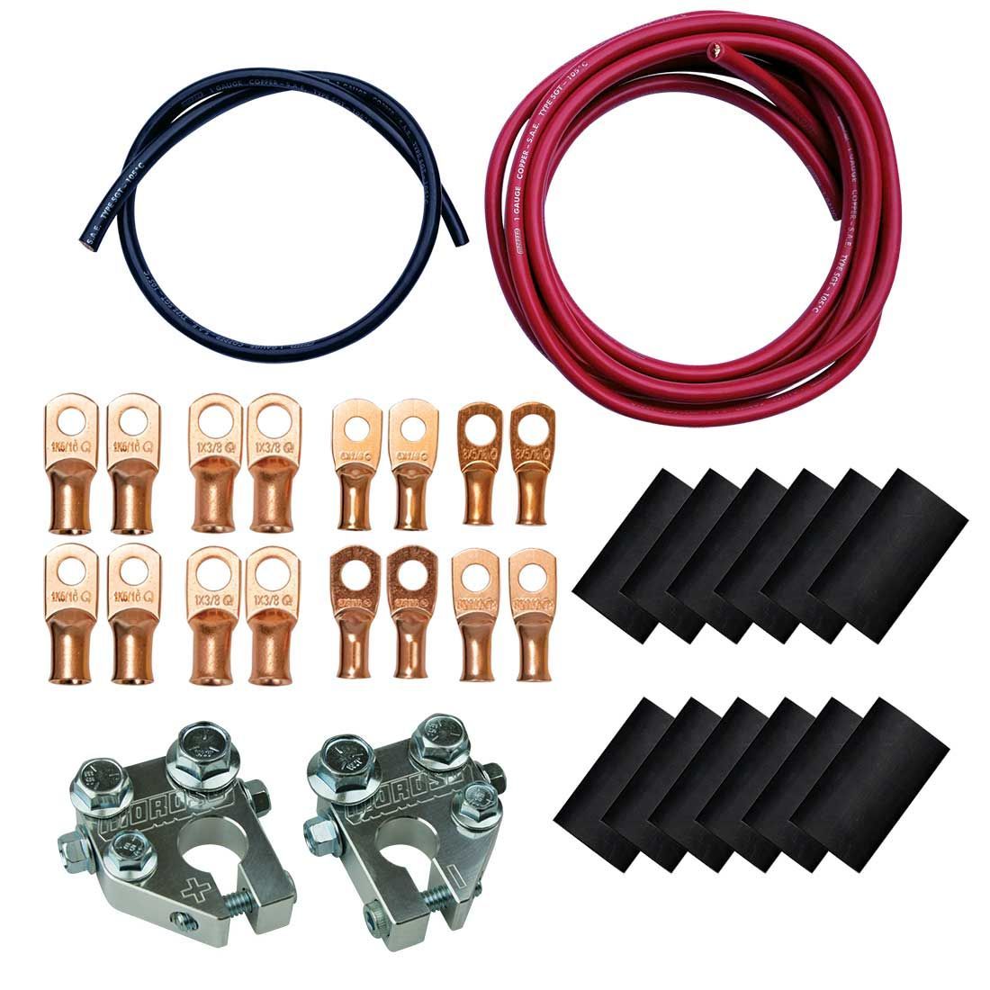 Moroso MOR74030 Remote Battery Cable Kit w/Pos & Neg Wire