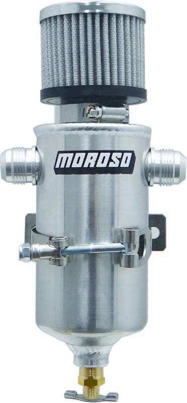 Moroso MOR85469 Breather Tank- Dry Sump w/Two 12an Male