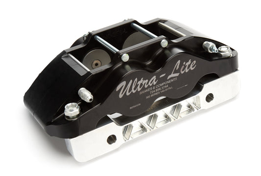 MPD Racing Brake Caliper Radial Mnt Black Alum Left Side