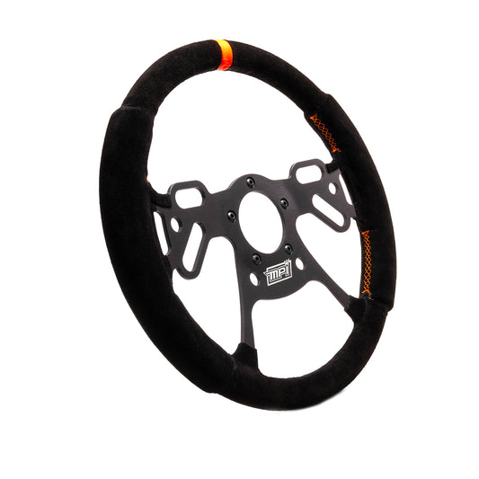 Mpi Usa MPIMPI-DRG2-12 Drag Steering Wheel 12in Suede Pad Switch Holes