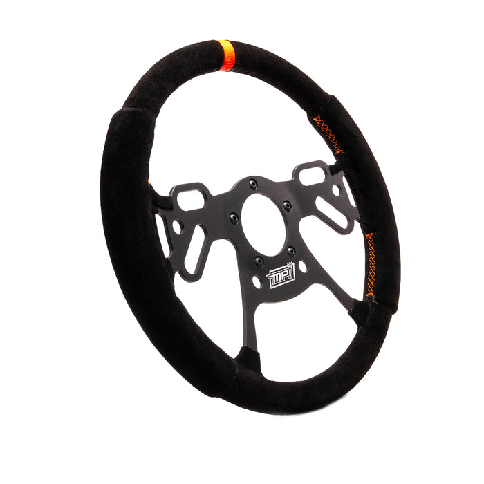 MPI USA MPIMPI-DRG2-12 Drag Steering Wheel 12in Suede Pad Switch Holes