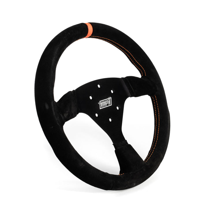 MPI USA MPIMPI-F2-13 Track Day Steering Wheel 13in Flat Suede