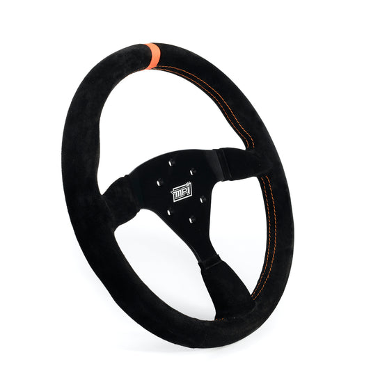 Mpi Usa MPIMPI-F2-14 Track Day Steering Wheel 14in Flat Suede
