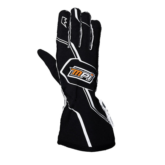 Mpi Usa MPIMPI-GL-B-XS MPI Racing Gloves SFI 3.3/5 Black XS