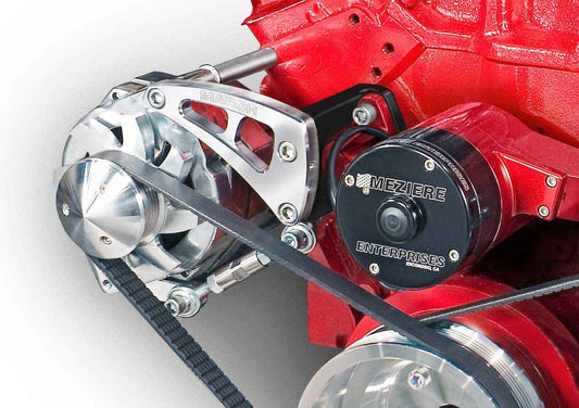 March Performance MPP22025 Chevy SB Electric Water Pump Alt Bracket