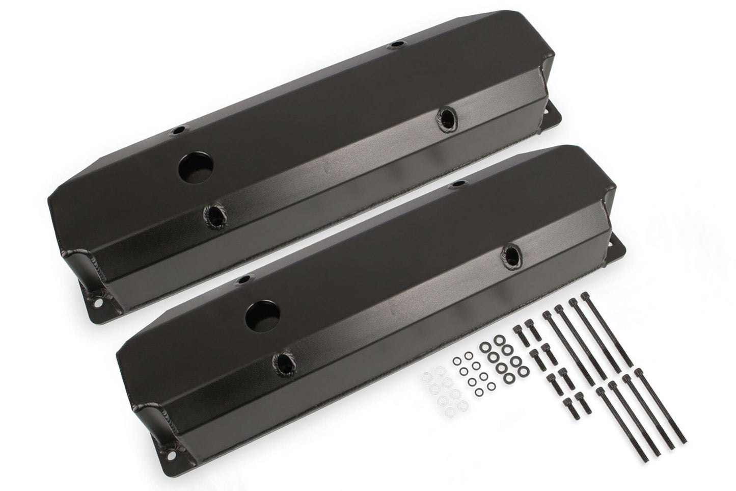 Mr. Gasket MRG6865BG BBM Fab. Alm Valve Cover Set - Black