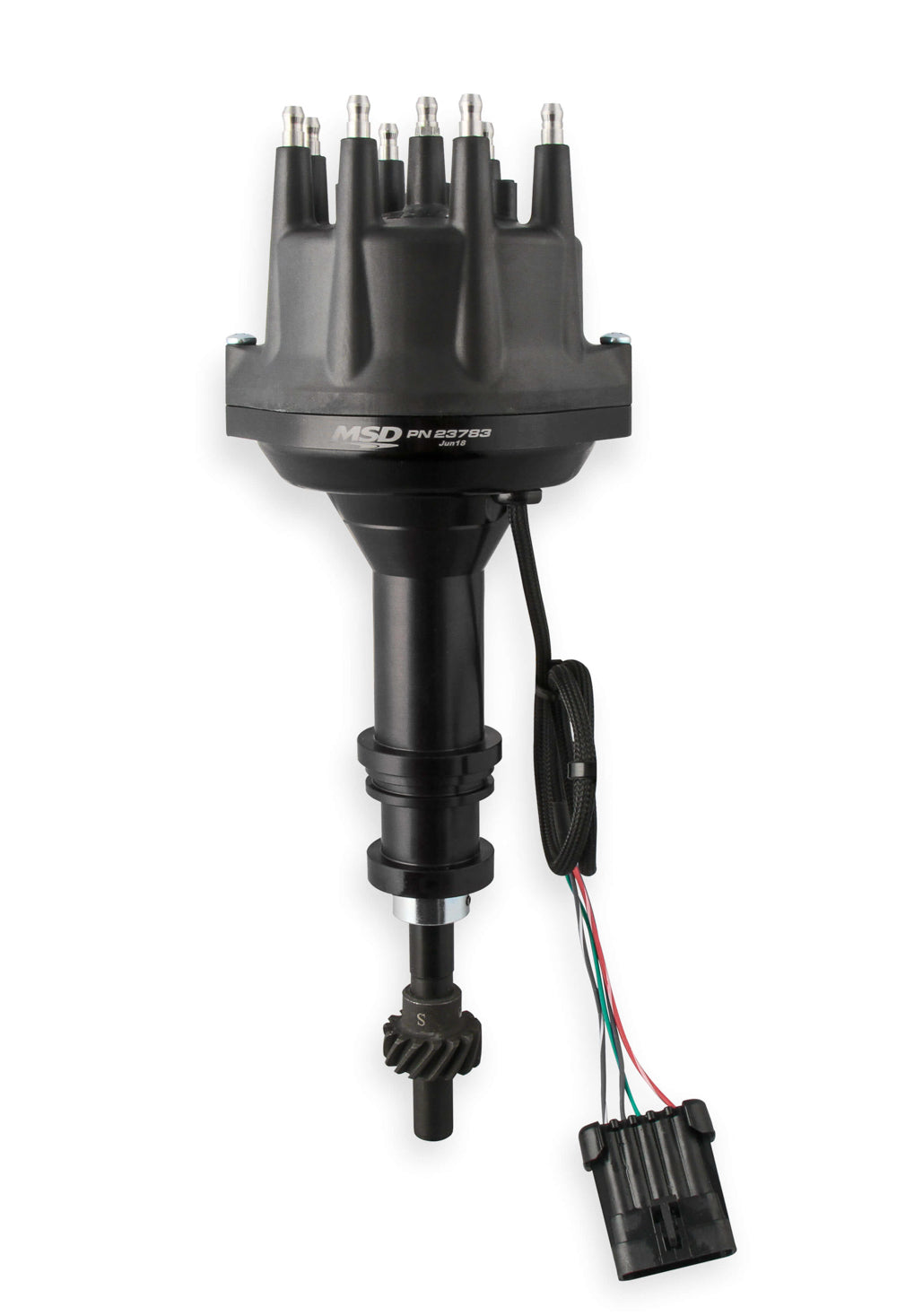 Msd Ignition MSD23783 Dist. Black Dual Sync Ford 351W