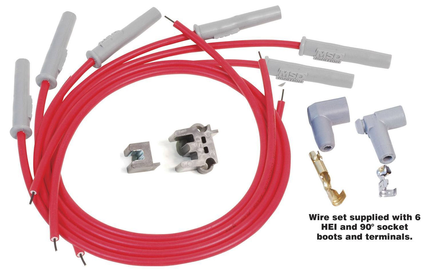 Msd Ignition MSD31179 8.5MM Spark Plug Wire Set - Red