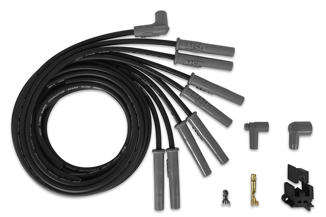 Msd Ignition MSD31183 8.5MM Spark Plug Wire Set - Black