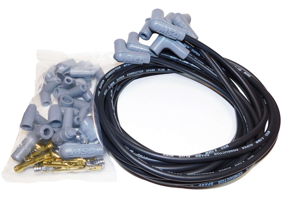 Msd Ignition MSD31233 8.5MM Spark Plug Wire Set - Black