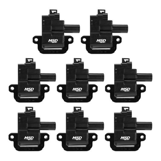 Msd Ignition MSD826283 Coils GM 98-06 (LS1/6) 8-Pack - Black