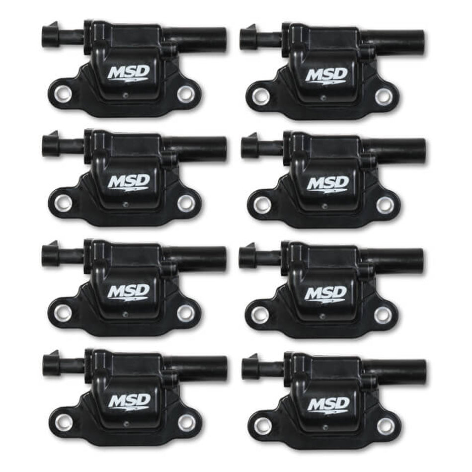 MSD Coil Black Square GM V8 2014-Up 8pk