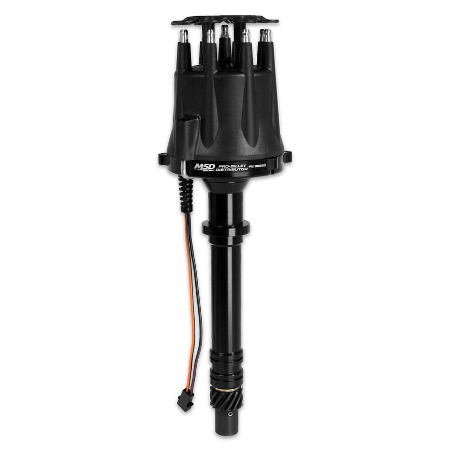 Msd Ignition MSD85555 Chevy Dist. V-8 Billet w/Cap & Rotor - Black